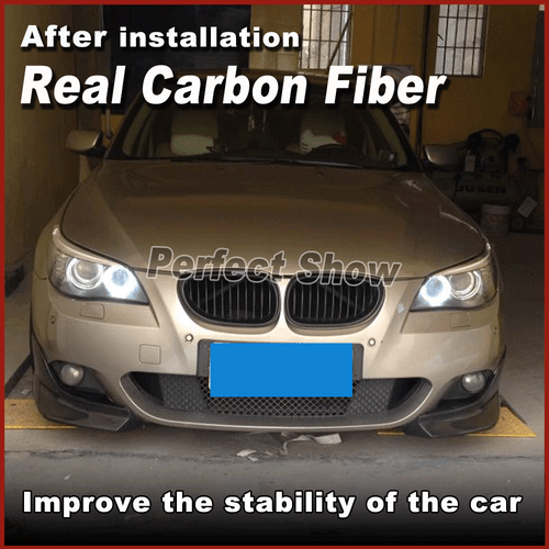 2x Carbon Front Splitter Flaps Ansatz Für BMW 5er E60 M-Paket Stoßstangen 03-09 - Bild 2 von 10
