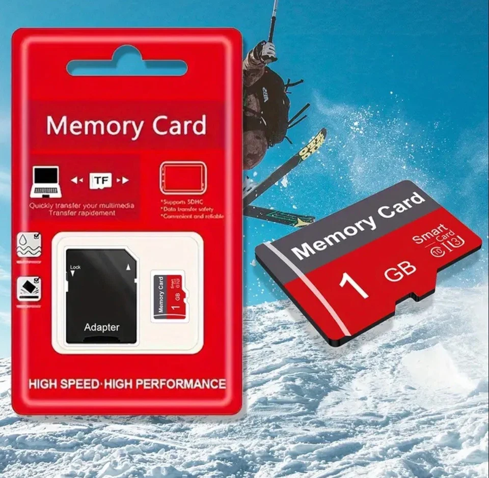 Micro SD Flash , Tarjeta De Meloria de Alta Velocidad . 1GB y Con Un Adaptador . - Image 2 of 4