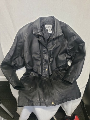 liz baker essentials leather coat