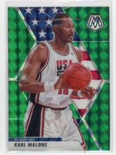 2019-20 Karl Malone Panini Prizm #257 USA Green Mosaic 