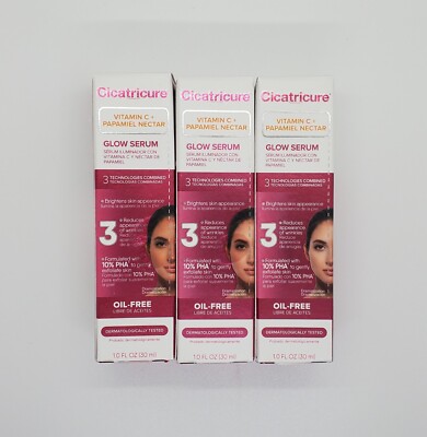 Cicatricure Glow Serum - Vitamin C + Papamiel Nectar - 3 pack