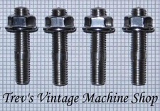 Honda CB500T (1975) stainless steel exhaust studs & flange nuts, set of 4. ES4