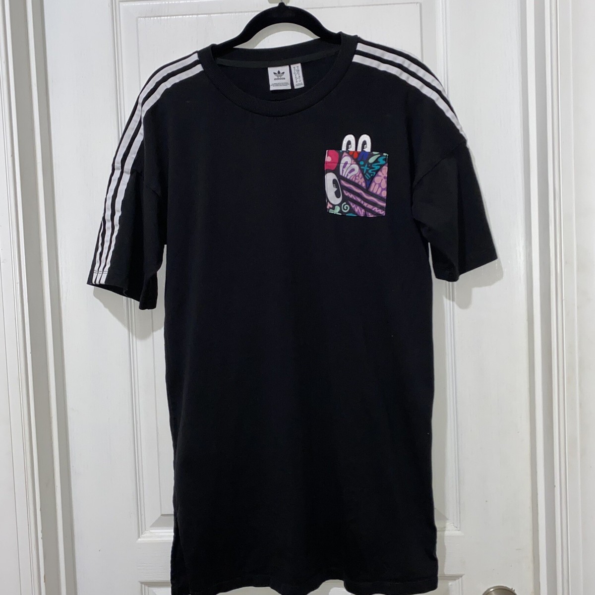 Adidas Originals X Hattie Stewart Trefoil Dress Black Womens S