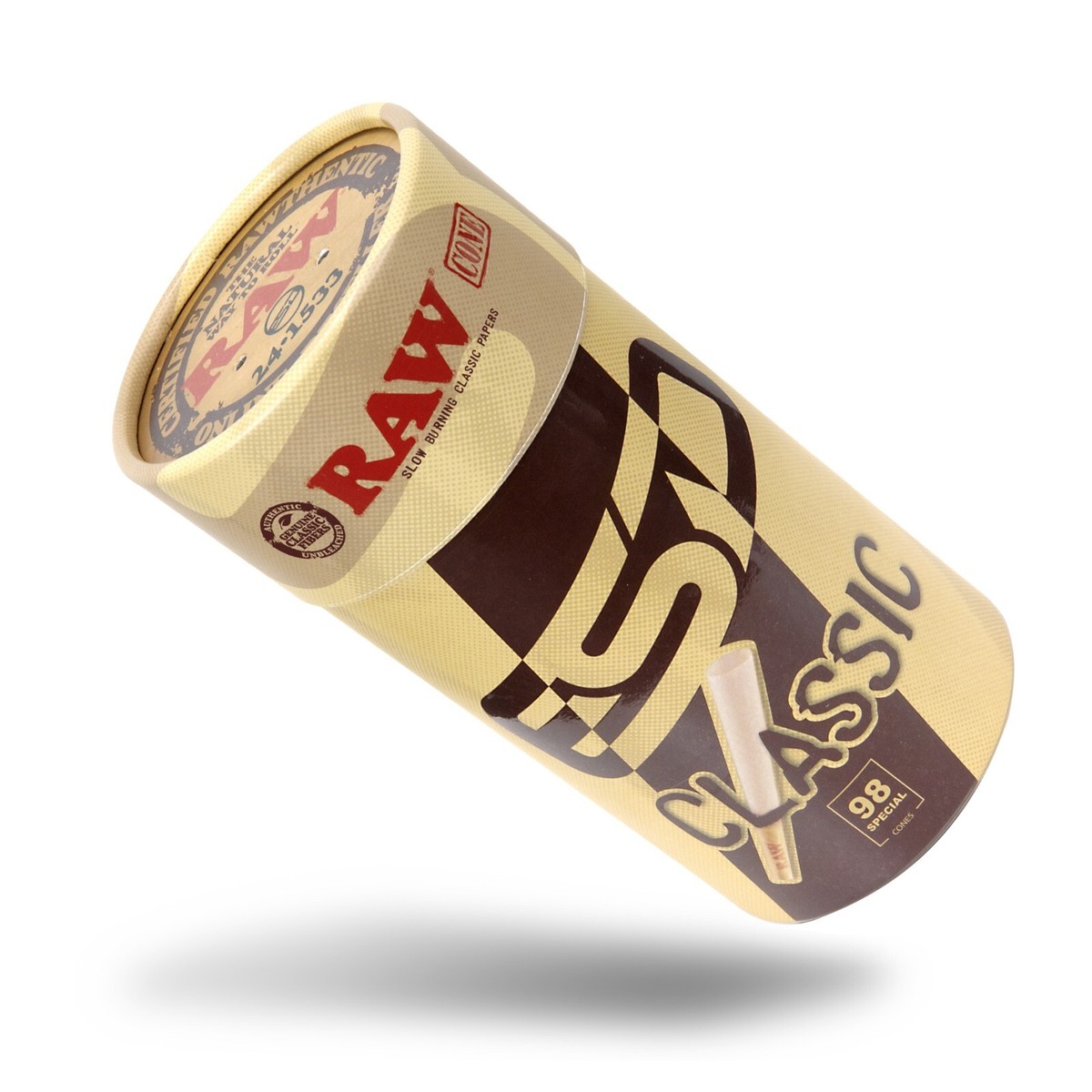 RAW Cones 98 Special | Classic 100 Pack | Slow Burning