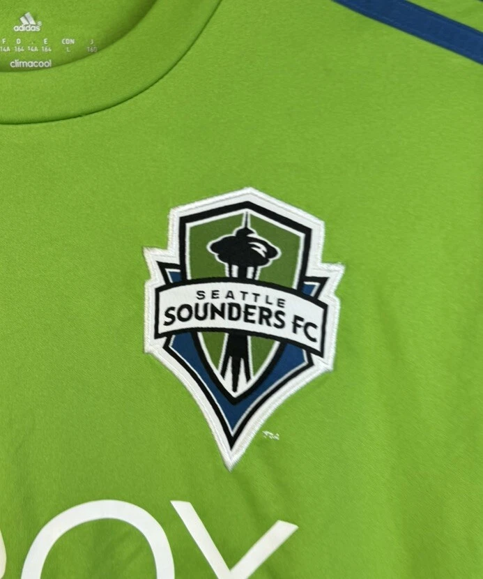 Adidas MLS Soccer Jersey Seattle Sounders X-Box Football Shirt Youth Large - Image 4 of 4