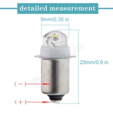 Warm/Weiß P13.5s 1.2V 1.5V 2.2V 2.5V 3V LED Glühlampe Taschenlampe Lampe Birne