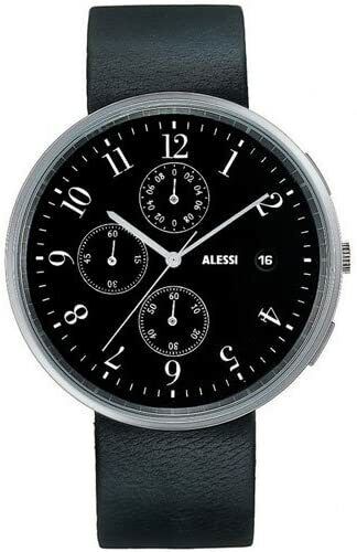ALESSI Chronograph Leather Strap Men's Watch  AL6021A