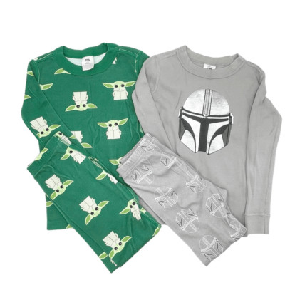 Hanna Andersson Long Johns The Child Grogu lot of two pair - Kids EU 100 / US 4