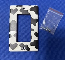 SINGLE ROCKER OUTLET LIGHT SWITCH COVER PLATE COW FARMHOUSE RANCH COUNTRY