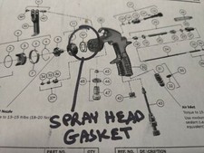 Devilbiss Tekna Prolite 702726 Spray Head Gasket 2 Pk For 703624 905132 703662