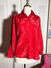 All Hours | Women’s | Blouse | XS | Abstract Patterned Vintage Button Down Top