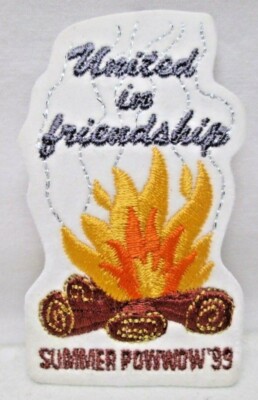 Girl Scout Embroidered Patch New United In Friendship Summer Powwow 1999 Pow Wow