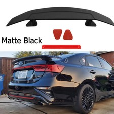 For Kia Forte 2010-2024 Gt 46 Rear Trunk Spoiler Gt Racing Wing Matte Black