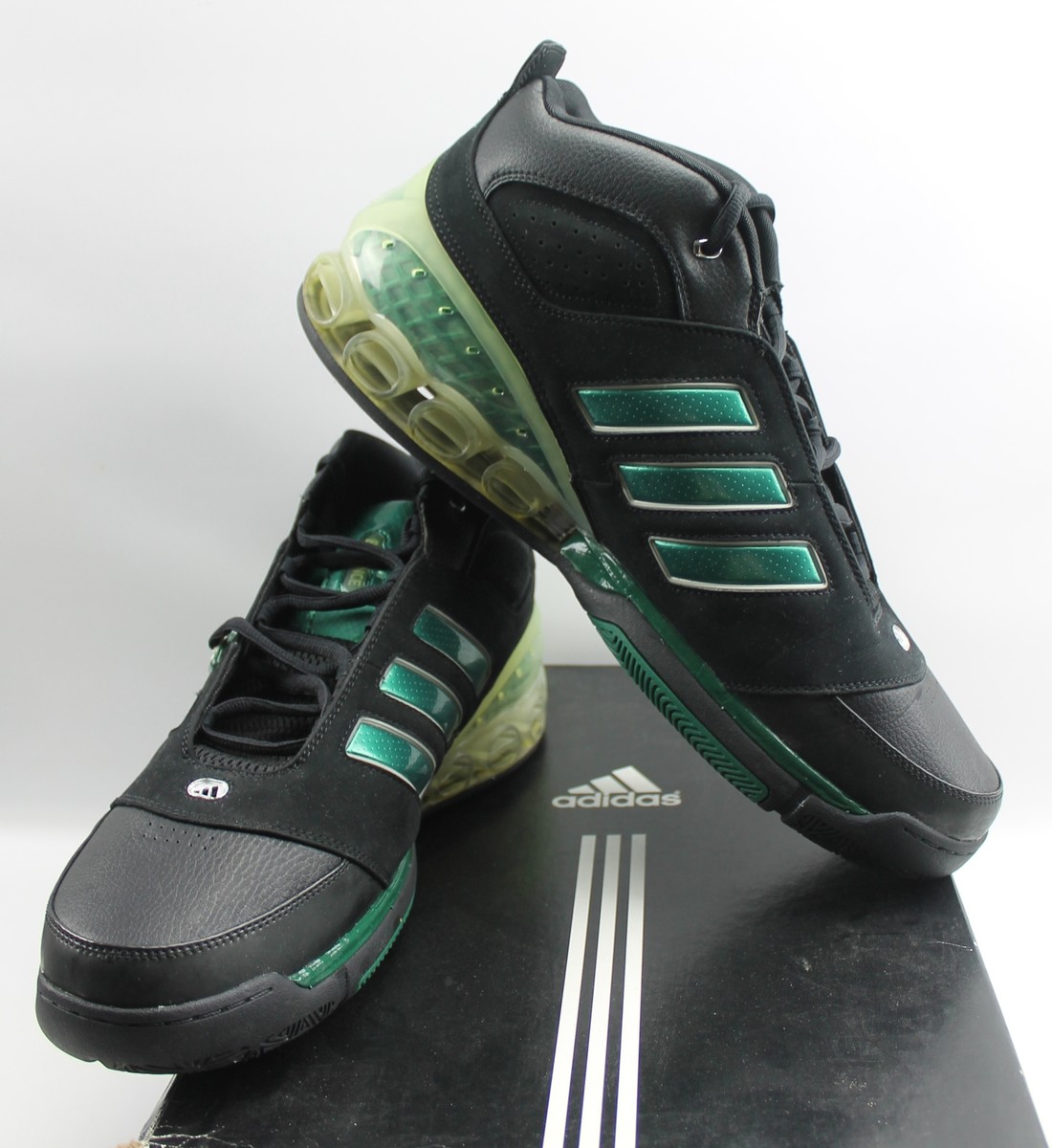 Adidas Artillery 2 Green Black Bounce Basketball Shoe Men display picture 1