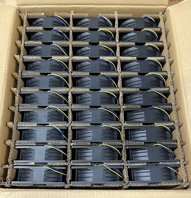 TKFAN 3-Pack 120x38mm Server Miner Fans – 285 CFM, 12V 2.5A, 3-Pin PWM, High Airflow For Bitcoin Mining