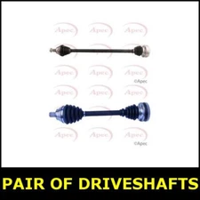 Pair Driveshaft Front Left Right FOR SKODA SUPERB 3V 1.4 15->ON Petrol Apec
