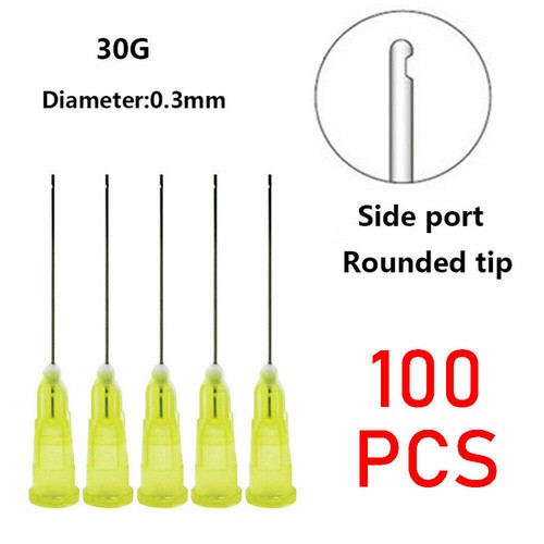 100pz Punte per siringa dentale monouso 30G un foro laterale ago per irrigazione endo - Foto 3 di 12
