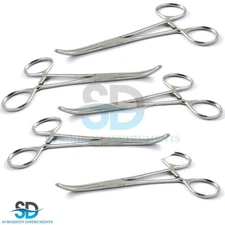 "5x Pean Hämostat Klemme Gebogen – Chirurgische Arterienklemme Locking Zange"