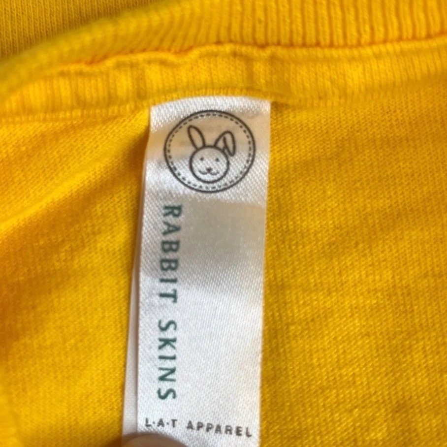 Детская футболка Goldfish Swim School желтая кроличья кожа размер 2 - Изображение 4 из 4