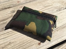 LIVESOUTSIDE British DPM Military Camo Nylon Zipper Bag Small USA Made Unlined