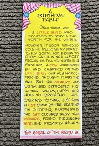 Vintage 1983 Funny Happy Birthday Greeting Card Amberly Greeting Card Co Adult