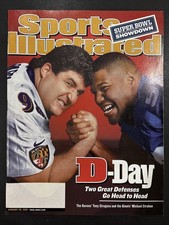 Sports Illustrated January 29, 2001 Tony Siragusa Michael Strahan D-Day Defenses