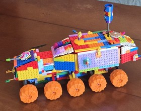 LEGO Star Wars Rainbow Clone Turbo Tank 7261 - Alt Color Build - Used Unique 