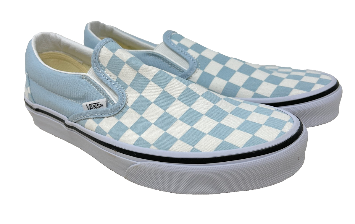 BABYL × Vans Slip-On 26cm VANS Classic Slip-On Checkerboard Baby Blue Size 7.5 | eBay