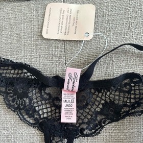 NWT Agent Provocateur Sandra Set Black Bra 36DD and Panties Size 4 (8-10 L)