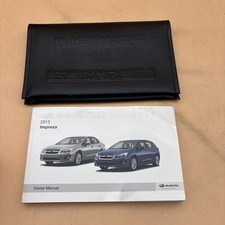 2013 Subaru Impreza Owner's Manual, With Case Included
