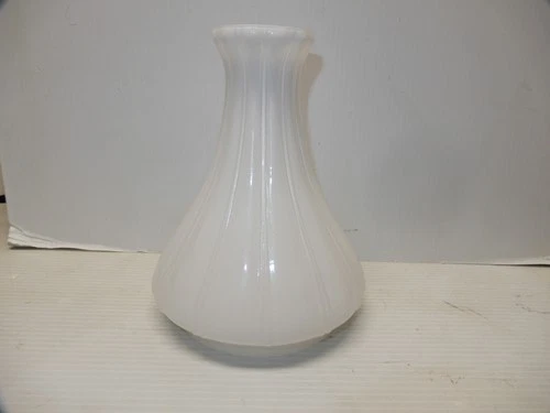 VINTAGE MILK GLASS ANGLE LAMP CHIMNEY SHADE