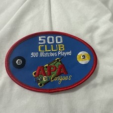 APA American Poolplayers 500 Matches Played Patch
