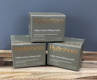 3 -HydroNova Triple-Action Lifting Cream Hydrating Moisturizer 1.7 Oz / 50mL NEW