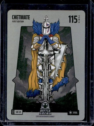 2025 Battle Arena Chetmate 1st Alpha Chet Holmgren Battlefoil Steel #SBF-29