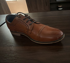 Bruno Marc Men's Brown Leather Cap Toe Lace-Up Oxford Dress Shoes 6 M