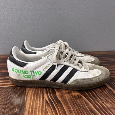 Size 11.5 - Adidas Samba OG White Clear Granite x Round Two Vintage Edition