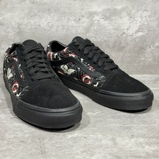 Vans Old Skool " Glow Frights " Sneakers Skulls Spiderwebs Lace Up Women's 7.5