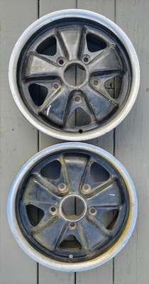 Porsche 911/912  Fuch 5.5 x 14 - two genuine 1969 wheels - part # 90136101600