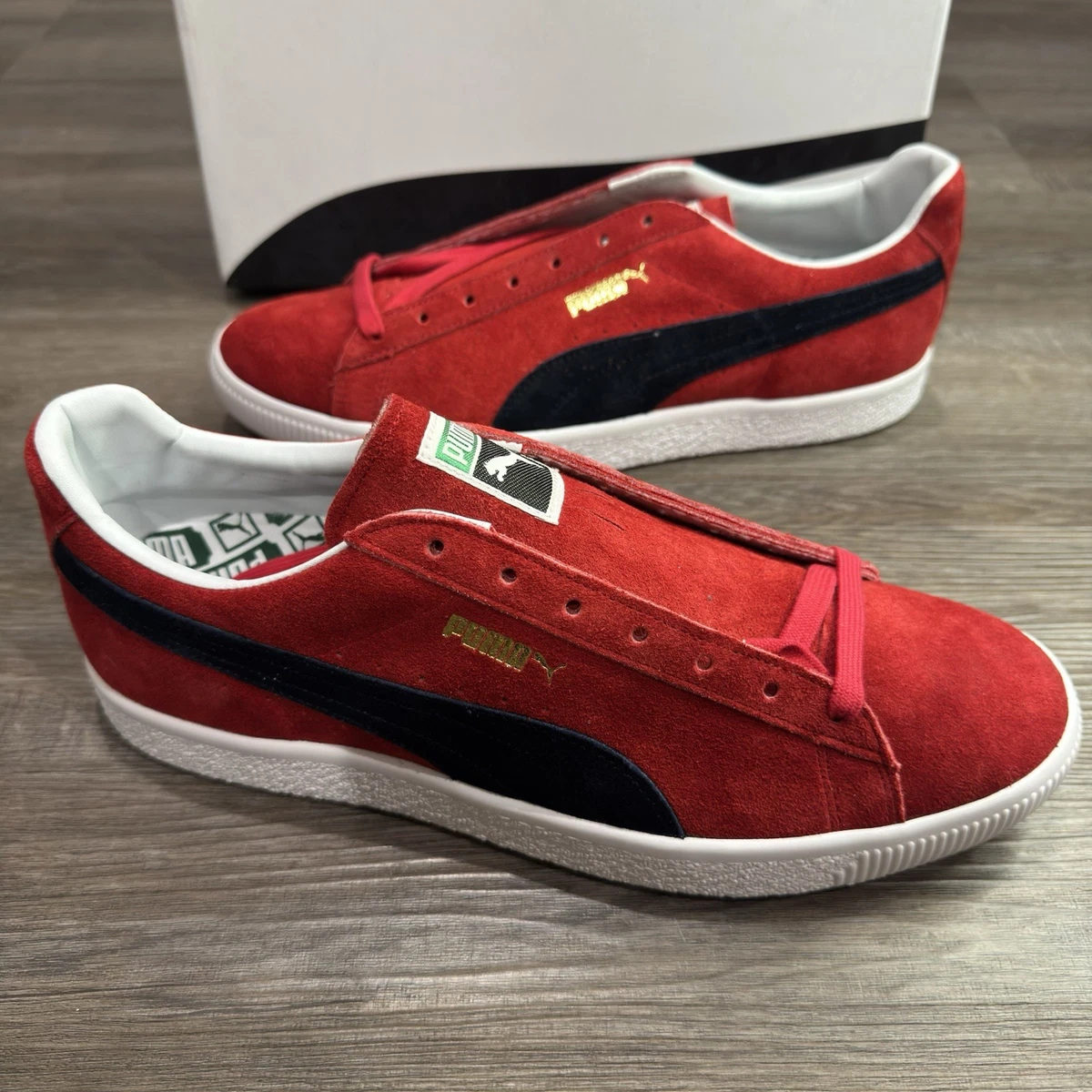 Puma Suede Vintage Retro Made In Japan High Risk Red Navy for sale