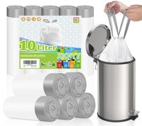 MüLlbeutel Bad BüRo Zugband Weiß Klein Hygienisch ReißFest 10L 75 StüCk