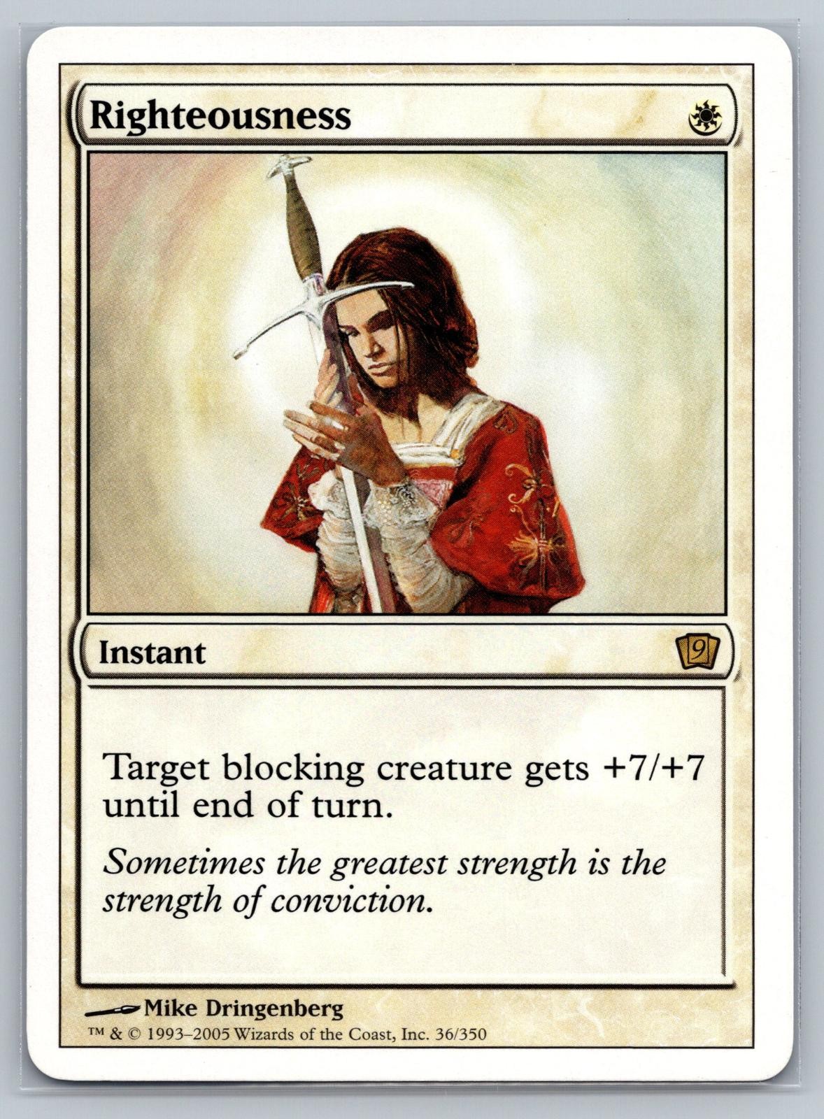 Righteousness 36 9th Edition 9ED Magic: The Gathering R NM Dringenberg
