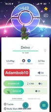 Pok mon Go - Shiny Deino with Special Background - Trade 20K or Mini PTC