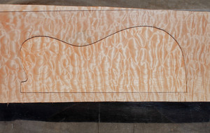 AWESOME QUILTED MAPLE 22 1/4" X 9 5/8" X 2 1/8" GUITAR, LUTHIER, CRAFT, SCALES