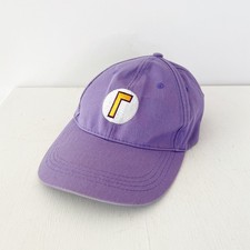 Waluigi Baseball Cap Purple Embroidered Logo Dad Hat Adjustable Classic Gamer