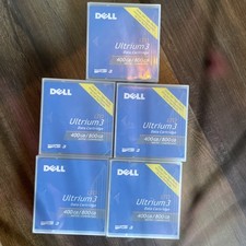 Lot of 5 Dell Data Tape Cartridge  LTO Ultrium 3 400/800GB  0HC591