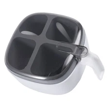  Clear Seasoning Box - Seasoning Rack Spice Pot - Storage Container Condiment