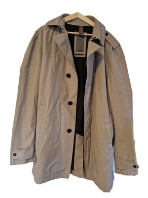 Hochwertiger CINQUE Herren Kurzmantel / Trenchcoat   Beige   Gr. 102 (M-L)