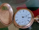 ELGIN antique 1900 POCKET WATCH BW Raymond  USA Railroad Runs NO RESERVE-AS-IS!