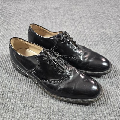 Johnston & Murphy Shoes Mens Size 11.5 B Narrow Black Wingtip Oxford 20534