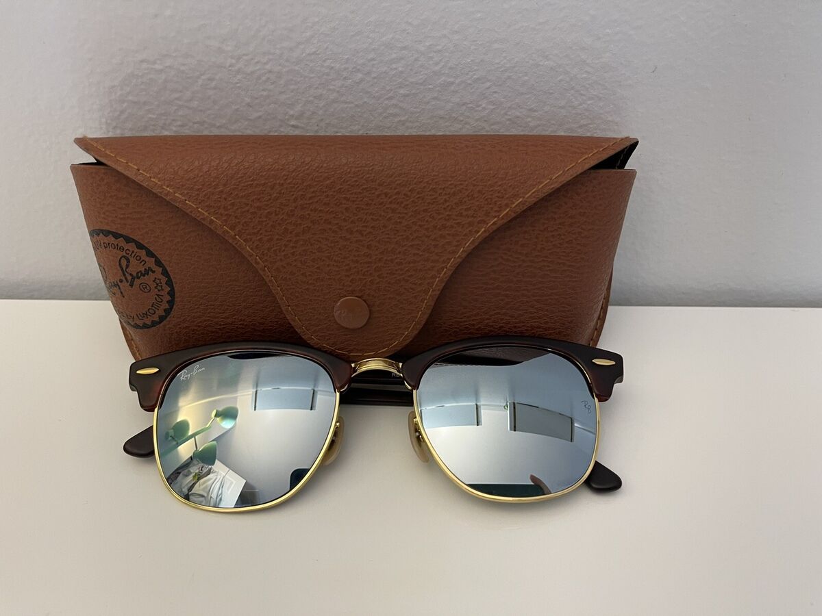 Ray-Ban CLUBMASTER RB3016 SquareSunglasses, 51-21-145 / 114530